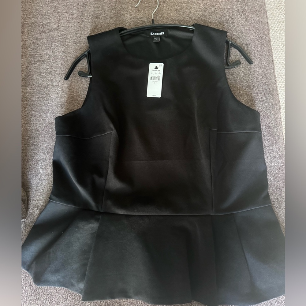 Express Black Sleeveless Blouse